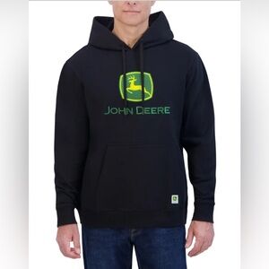 John Deere Black Pullover Hoodie - New with Tags